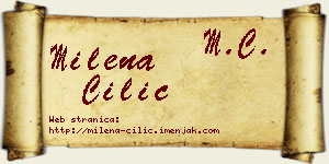 Milena Cilić vizit kartica